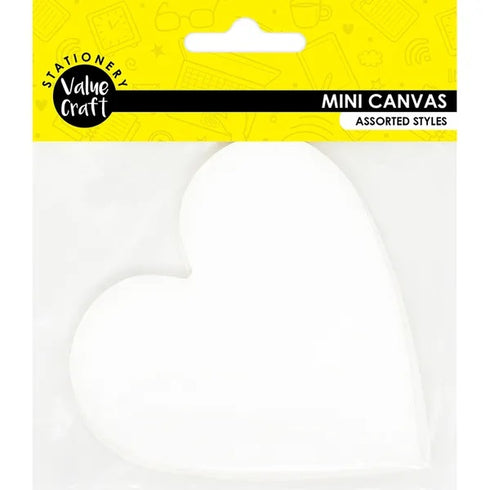 10cm Heart Shape Mini Canvas